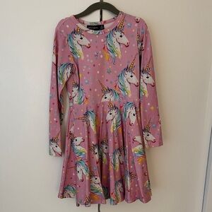 Charming Pink Unicorn Dress for Kids